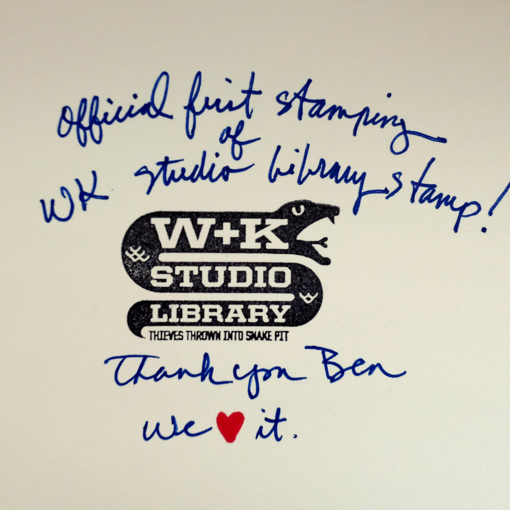 W+K Studio Library Stamp